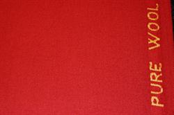 Beklædningsuld/ uld flannel - postkasserød 360/380 g/mtl