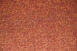 Kipervævet uld - 360/380 gr.mtl. - mørk rust meleret med karrygul nist
