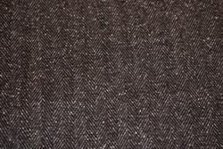 Sildebensvævet beklædningsuld med kashmir - gråbrun med lyse nister