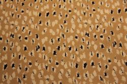 Silke med print - leopard sandfarvet