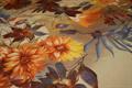 Silke chiffon med print - blomster