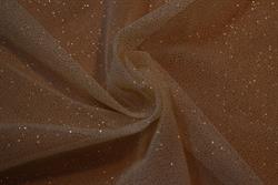 Mesh med glitter - 80 g/m2 - Cremefarvet/guld