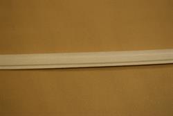Rigilenebånd med bomulds overtræk (cotton covered boning) 12mm/5mm - hvid