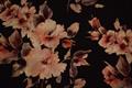 Let uld med blomster print - Sort, offwhite, bordeaux, rosa, laks, gråbeige mm.