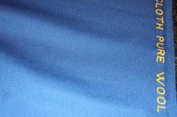 Beklædningsuld/ uld flannel  - coboltblå 360/380 g/mtl