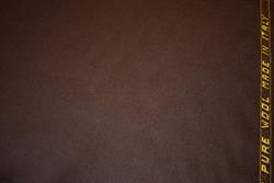 Beklædningsuld/ uld flannel - brun 360/380 g/mtl