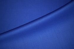 Satinvævet beklædningsuld med stretch 360 gr/mtl. - koboltblå