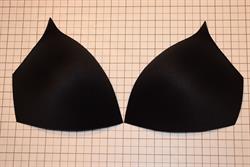 BH-skål uden polstring (fyld) / Bra Cup without uplift - sort - str. 3. 