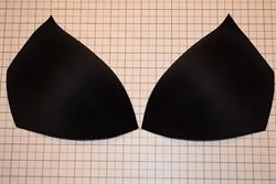 BH-skål uden polstring (fyld) / Bra Cup without uplift - sort - str. 5. 