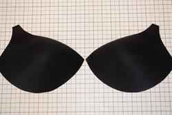 BH-skål uden polstring (fyld) / Bra Cup without uplift - sort - str. 95. 