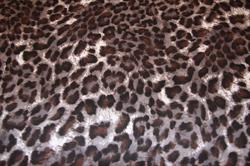 Vævet viskose med leopard print - sort, brun, gråbrun og lys grå