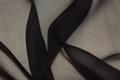 Silkechiffon med en anelse struktur - Sort
