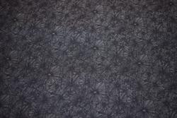 Super let jeanskvalitet med blomsterprint - Marineblå