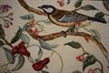 Gobelin/ jacquard med fugl - Cremefarvet