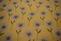 Gobelin/ jacquard med marguerit - Lys gul