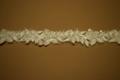 Broderet bort besat med perle og pailletter 60 g/m - Offwhite