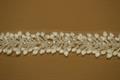 Broderet bort besat med perle og pailletter 60 g/m - Offwhite