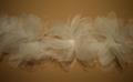 3-D organza blomsterbort - Offwhite