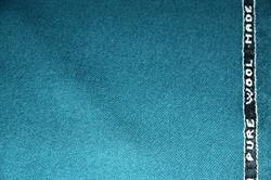 Beklædningsuld/ uld flannel  - petrol 360/380 g/mtl