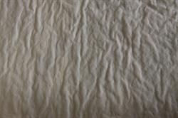 Kraftig bomuld m/ crepe-effekt - off white